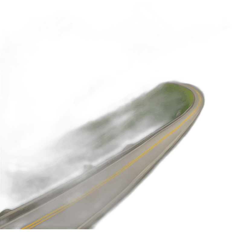 Road and mountain emoji