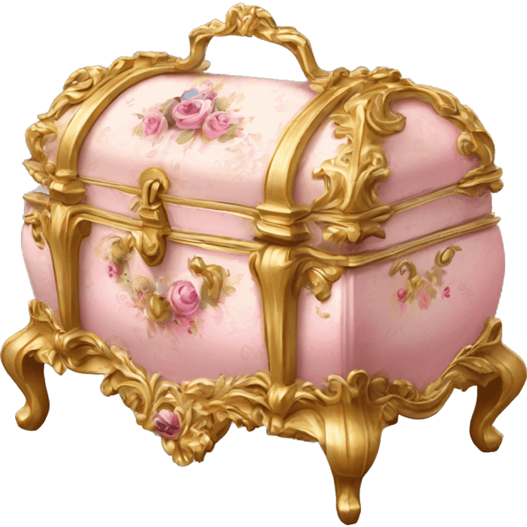 Elegant Rococo makeup box emoji