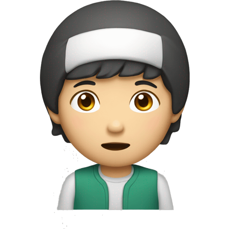 A Asian kid named Hoa do emoji