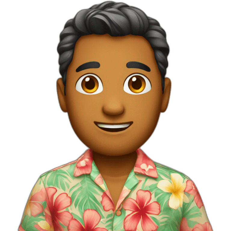 they wearing hawaiian shirt emoji