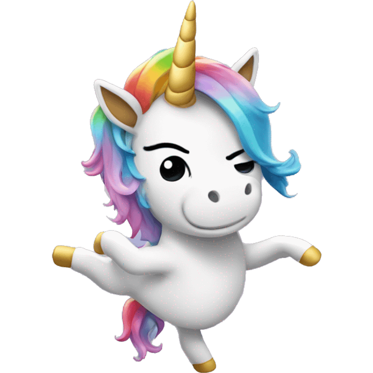 unicorn dabbing emoji