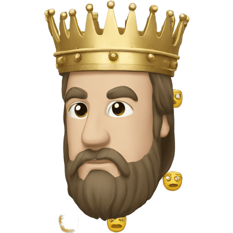 King baldwin II he wering a steel mask emoji