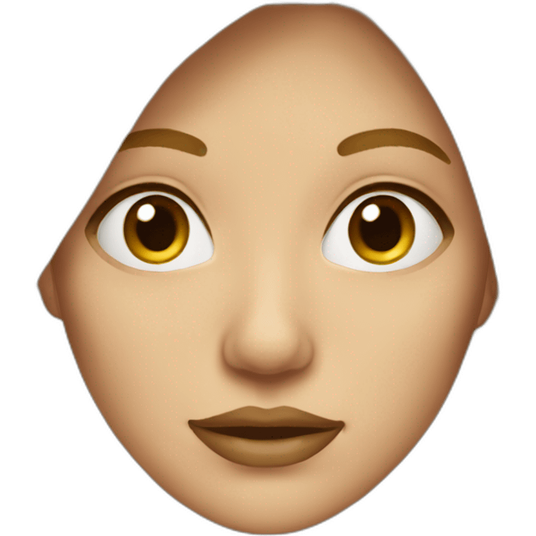 Femme blonde fronçant un sourcil emoji