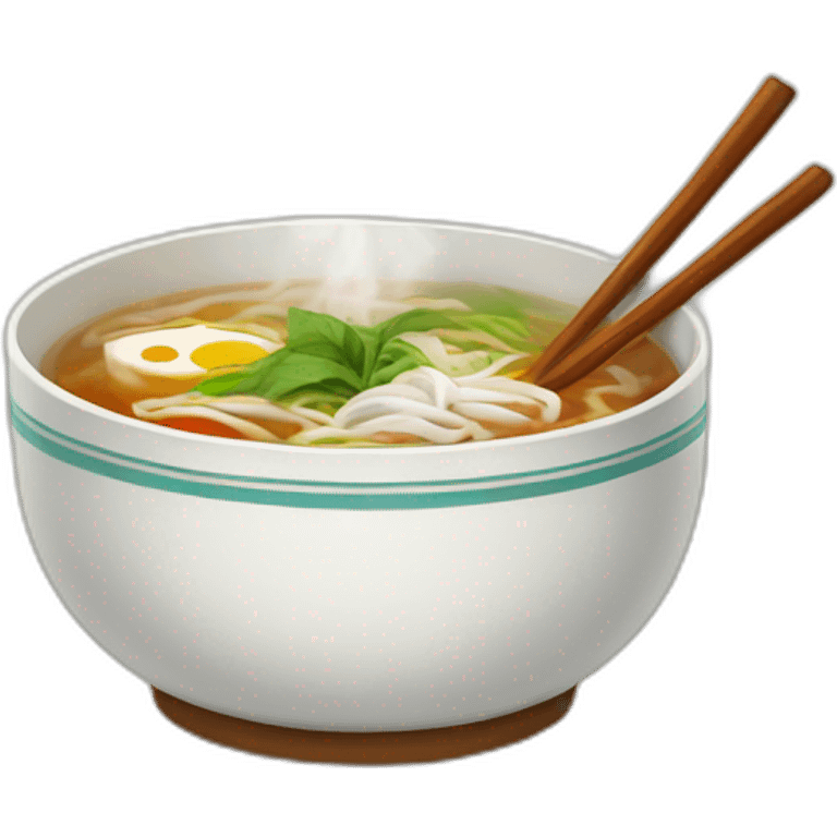 pho steaming emoji