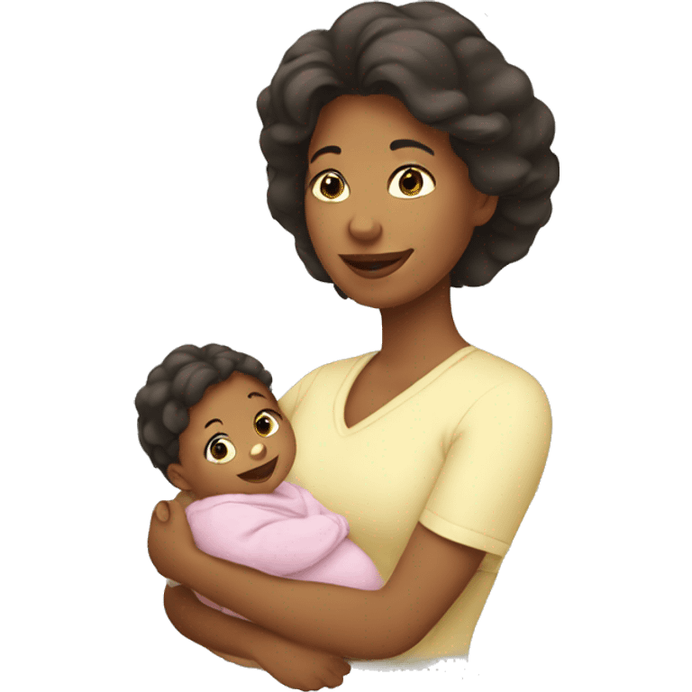 mother with baby emoji