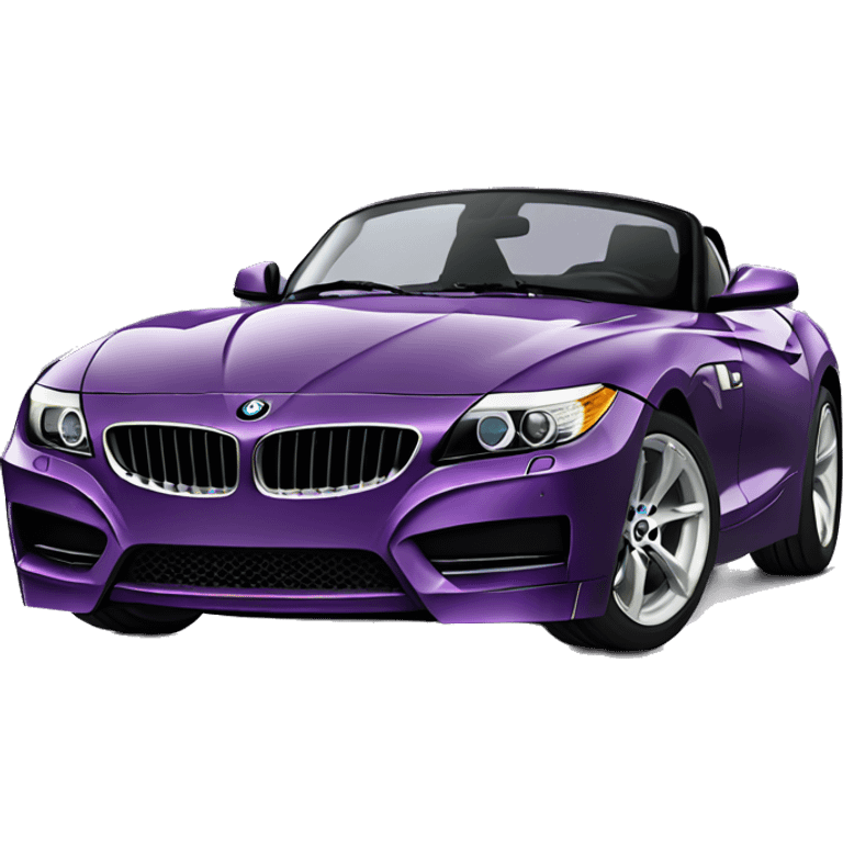 black bmw z4 with purple rims emoji