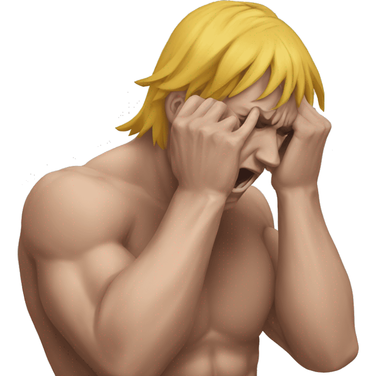 mma fighter facepalm scream emoji