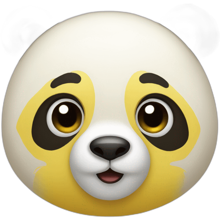 Yellow panda emoji