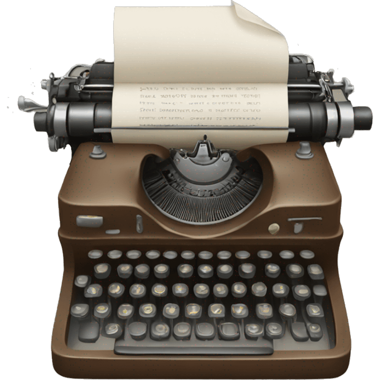 Type writer emoji