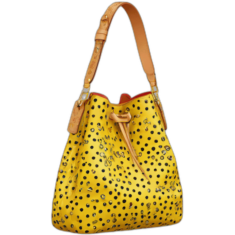 Louis Vuitton Yayoi Kusama bag emoji