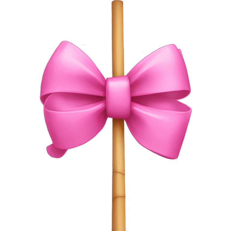 pink bow with reed emoji