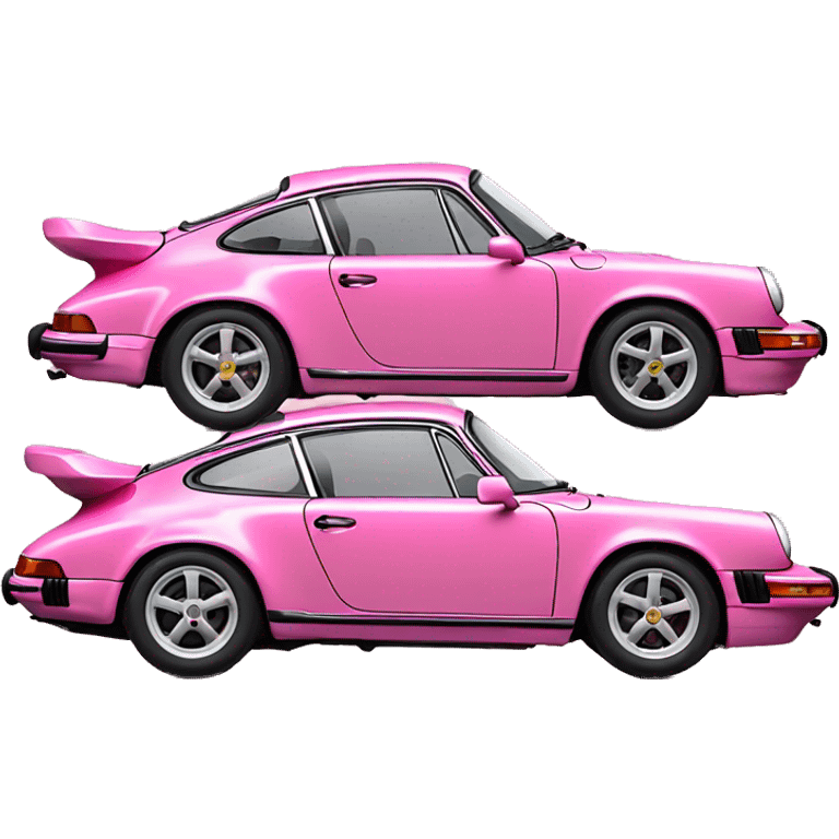 porsche 911 pink  emoji