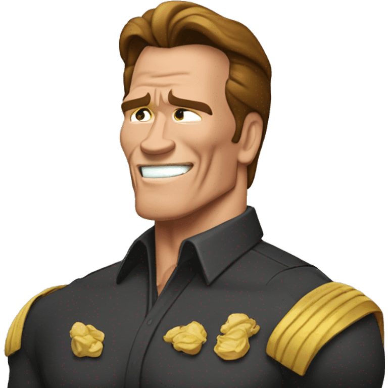 Elinde tabanca tutan Arnold schwarzenegger emoji