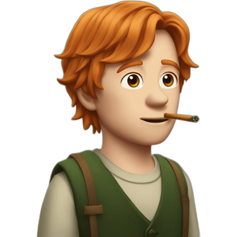 Ron Weasley herb smoking emoji