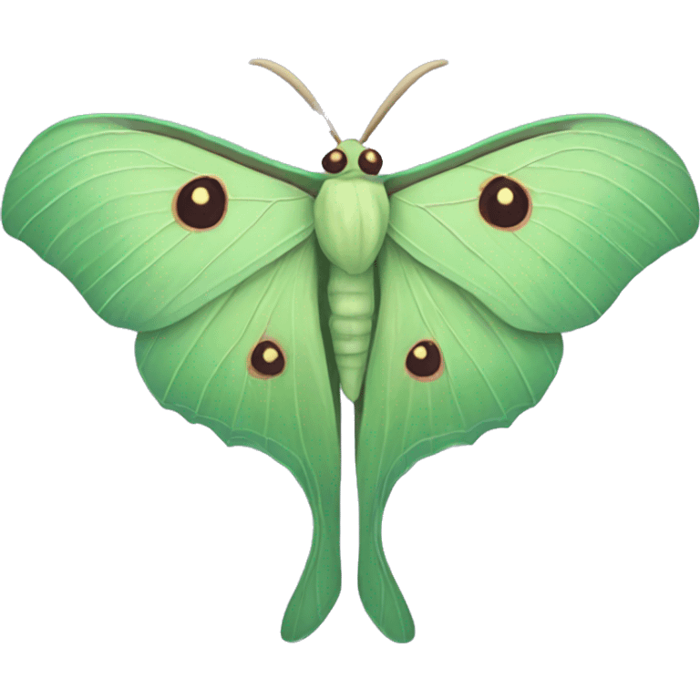 luna moth emoji