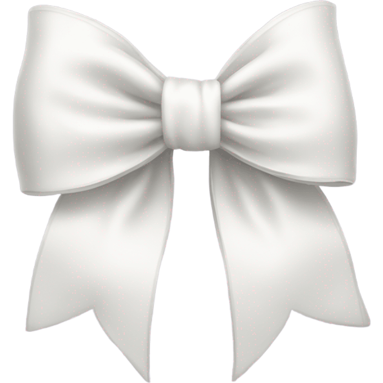 Cute white bow emoji