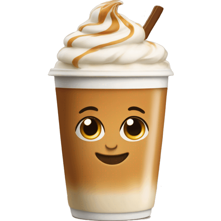 Caramel latte emoji