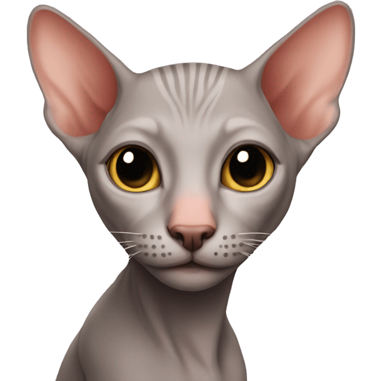 Hairless cat emoji