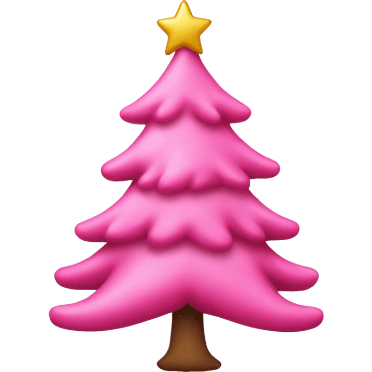 pink christmas treee emoji