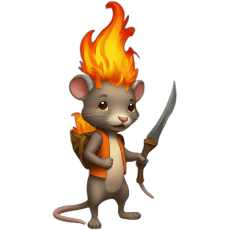 a fire rats emoji