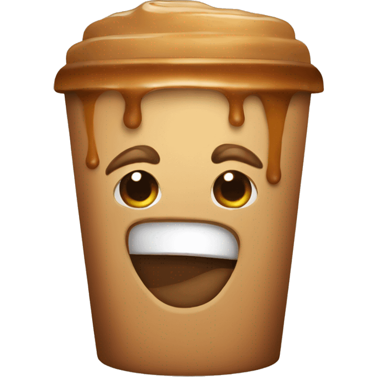 Caramel late coffee emoji