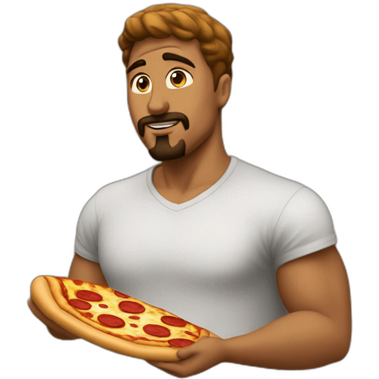 bold-guy-goatee_wating_pizza emoji