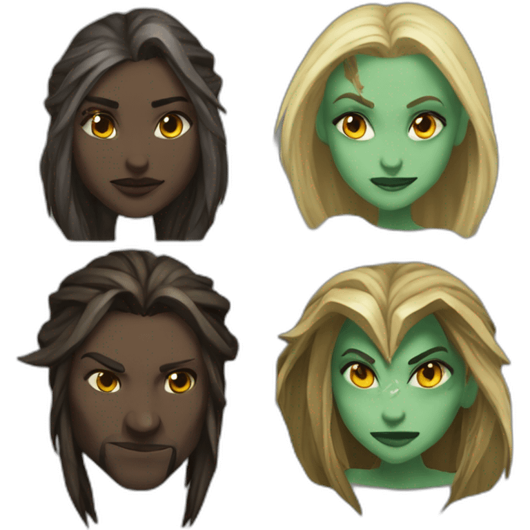 Sylvanas and tyrand emoji