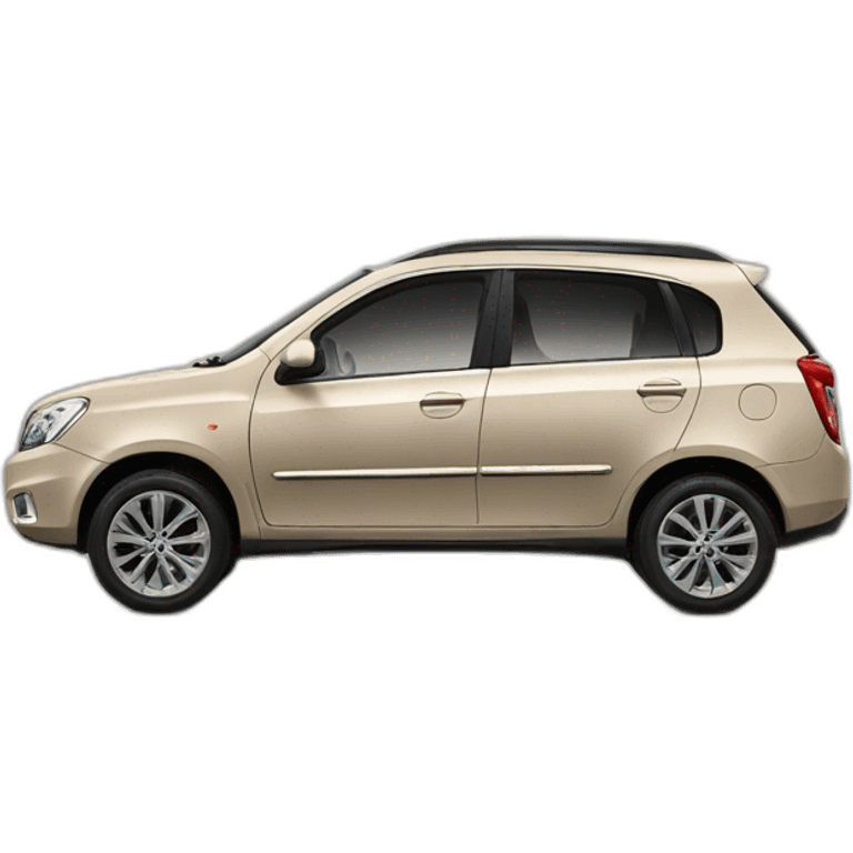 Car Geely CK beige color from the side emoji