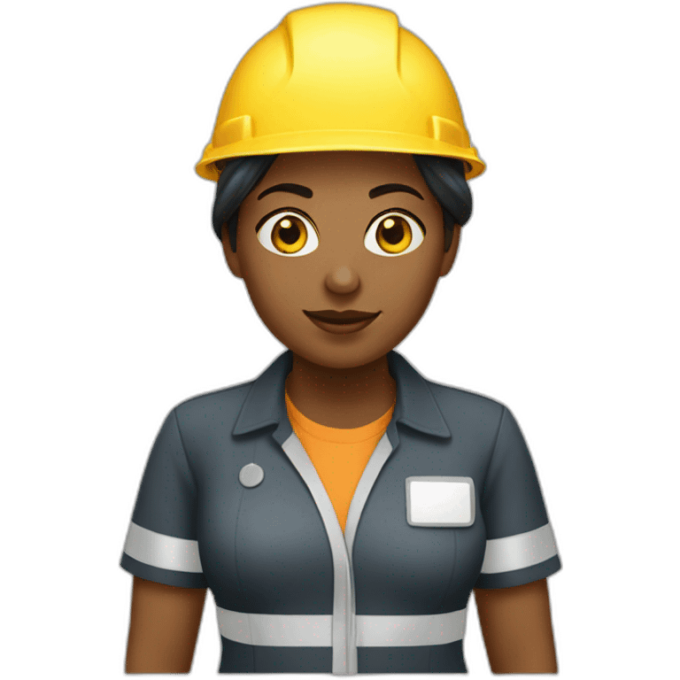 Femme travaux publics emoji