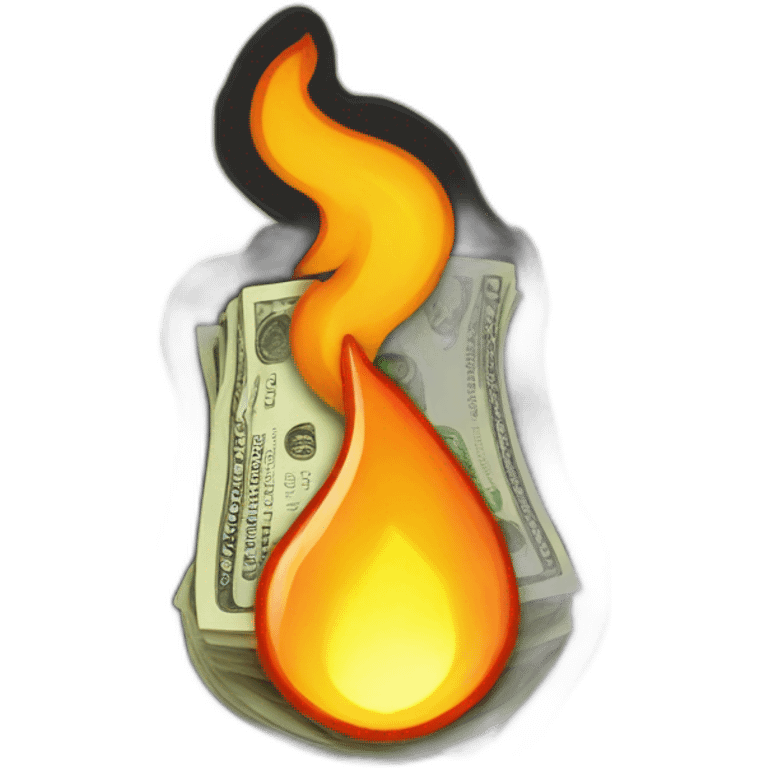 money on fire emoji