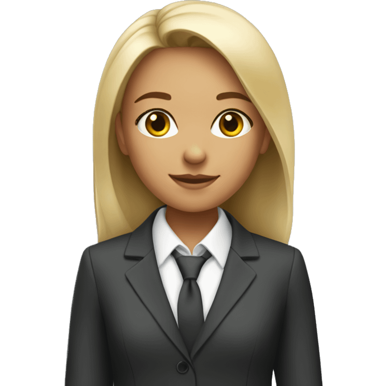 a girl in a business suit emoji