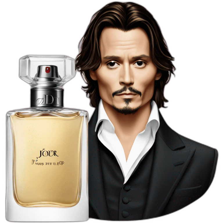 Johnny depp and Dior perfume emoji