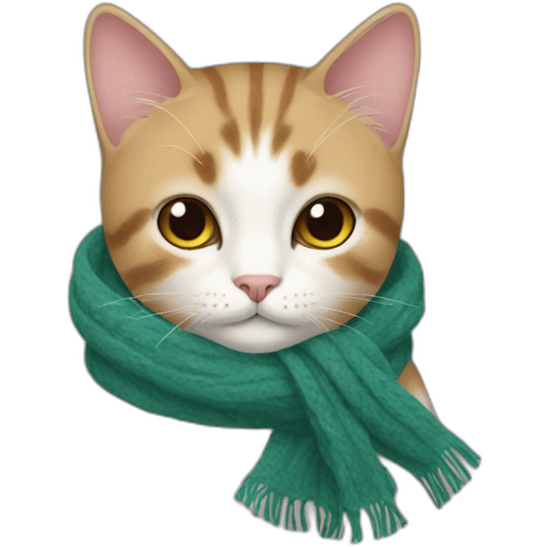 A cat with scarf emoji