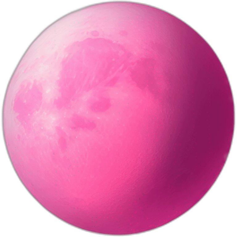 A pink moon emoji