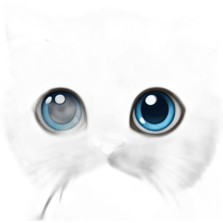 blue eye persian kitten emoji