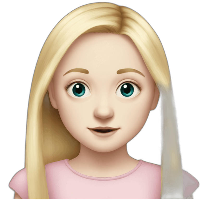 child dakota fanning emoji