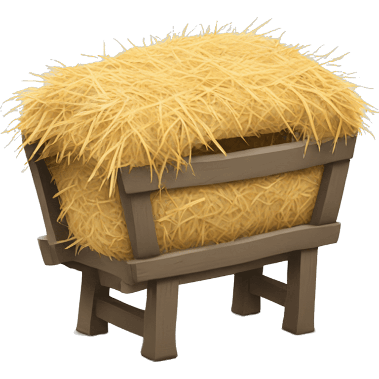 Manger with hay emoji