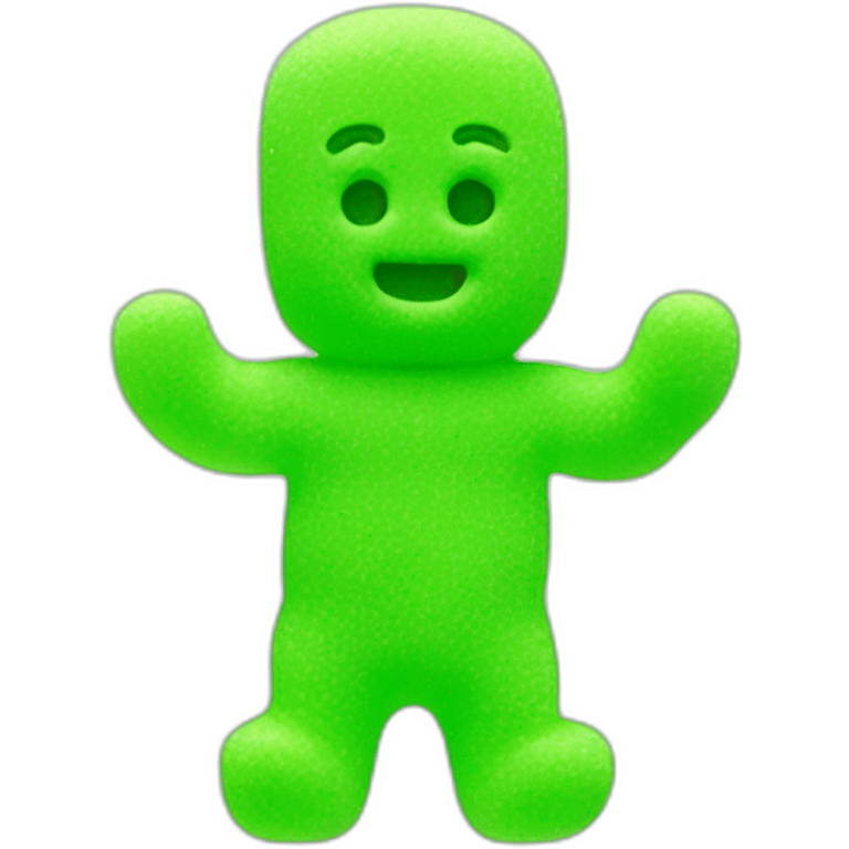 Sour patch kid gummy green emoji