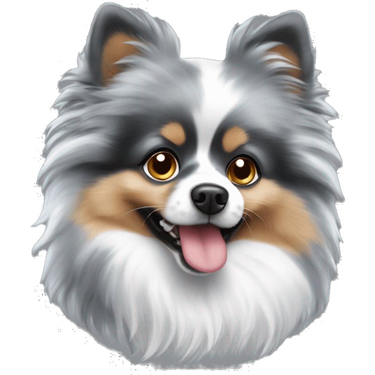 blue merle pomeranian emoji