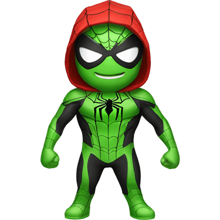 spiderman green emoji