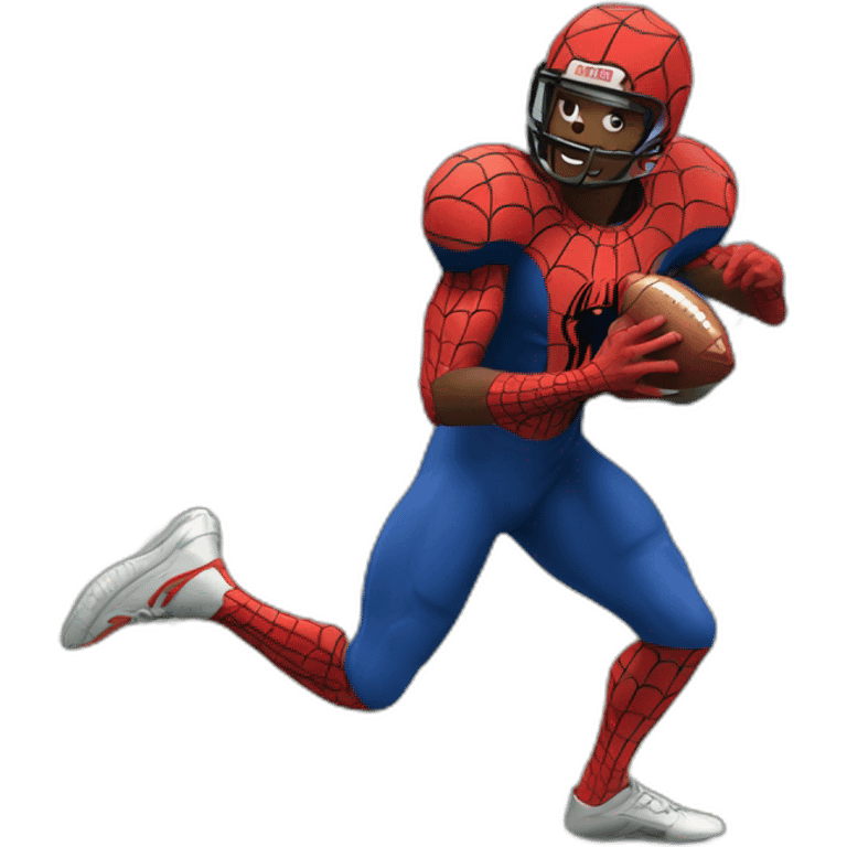 spider man play football emoji