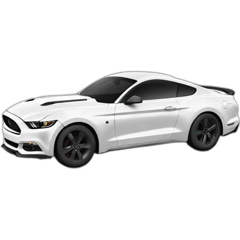 2017 White Mustang emoji