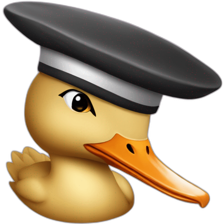 Canard avec une kippa emoji