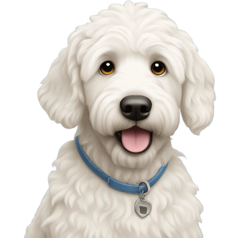 White labradoodle emoji