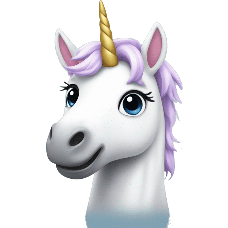 Cute unicorn emoji