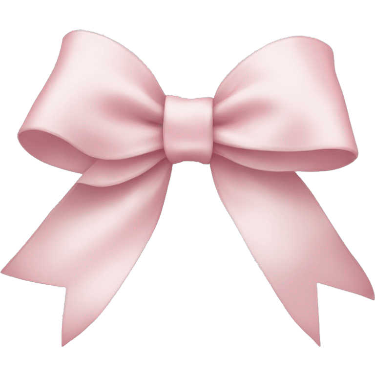 Pale pink ribbon bow emoji