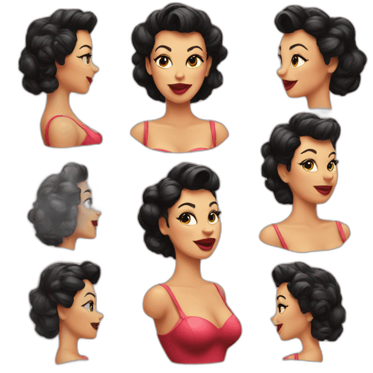 pinup woman emoji