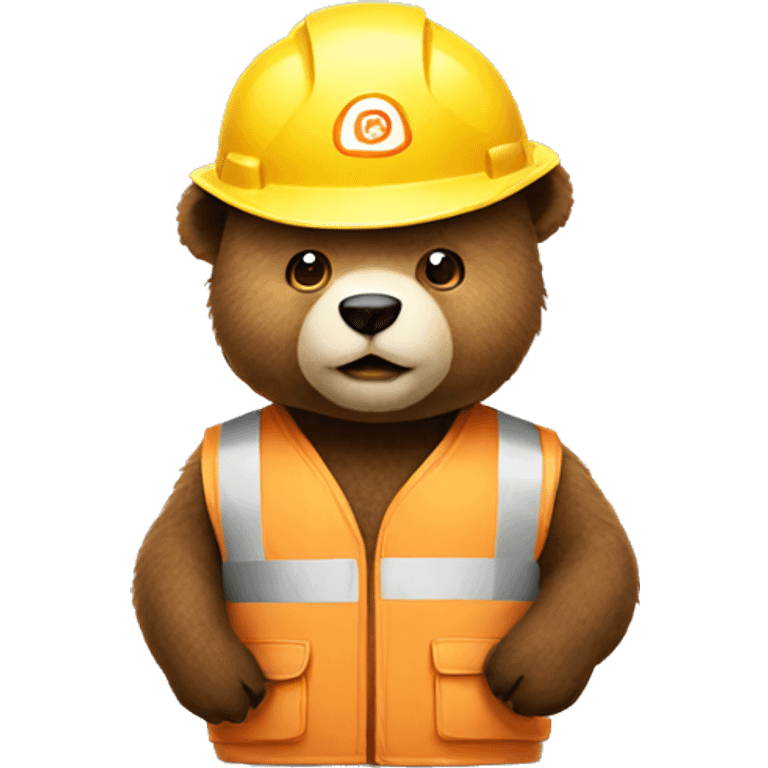 bear with a hardhat emoji