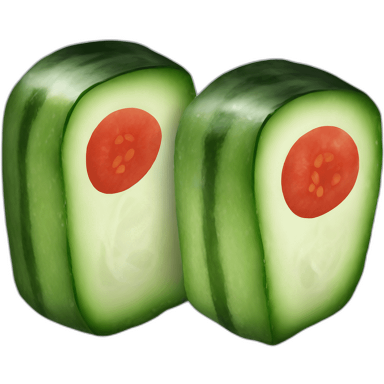 6x Cucumber Maki emoji