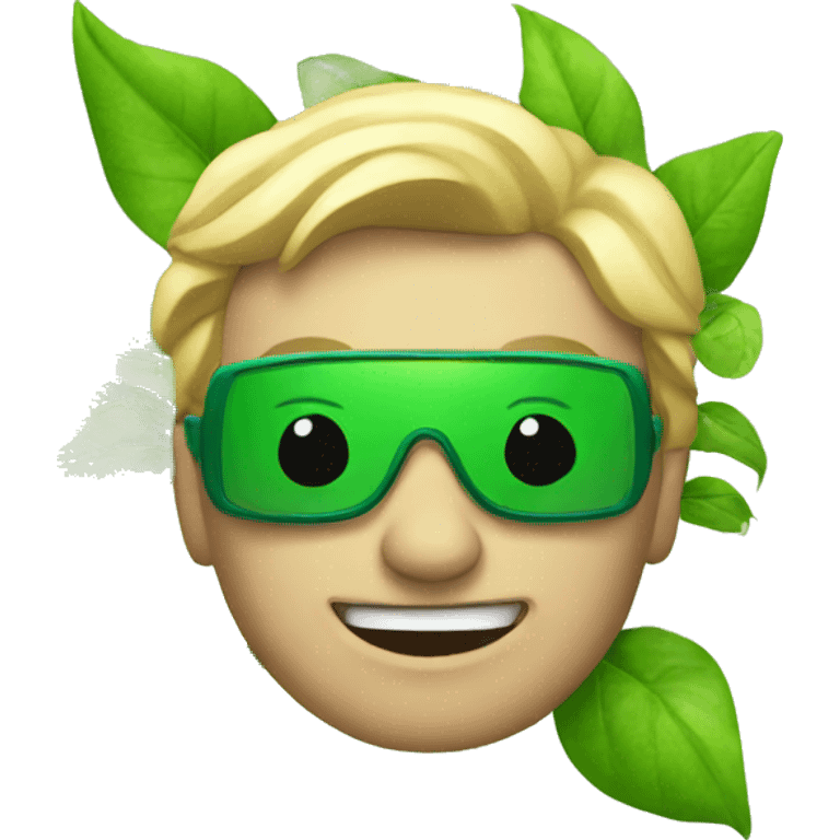 funny green future emoji